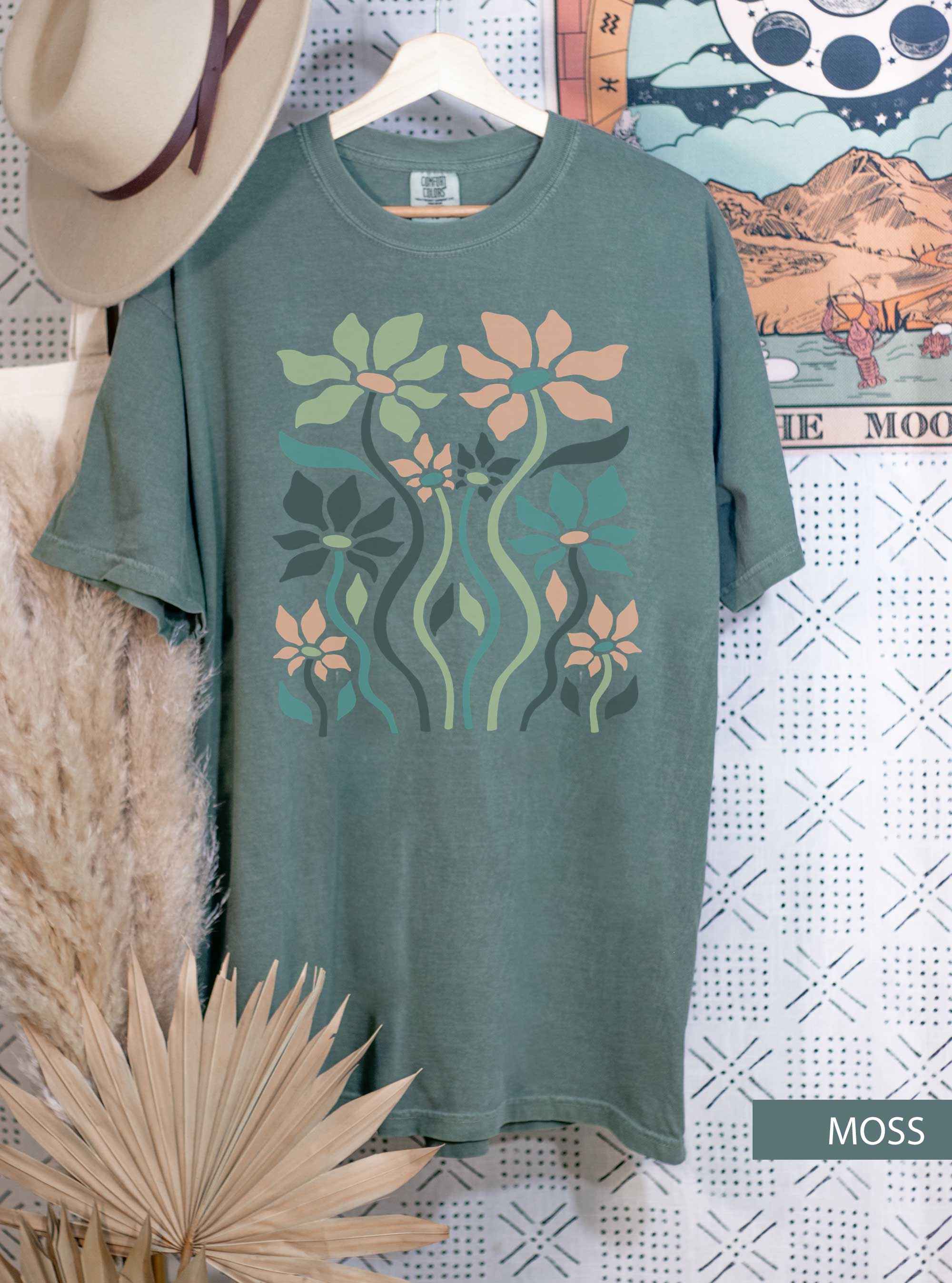 TShirt Unisex Vintage Boho Feel Good Design Tee 