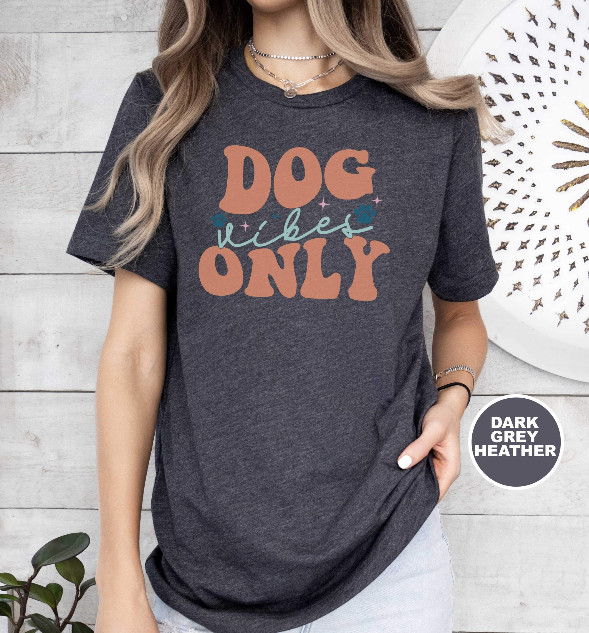 Dog Vibes Only Orange T-Shirt