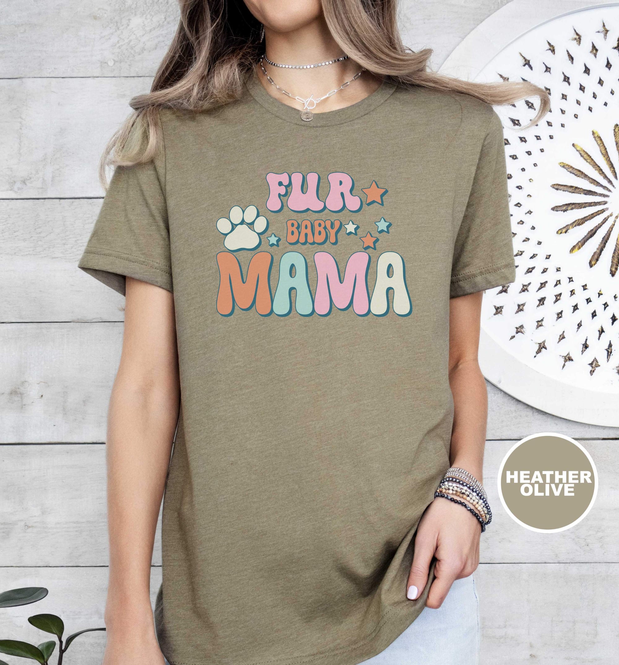 Fur Baby Mama Retro T-Shirt