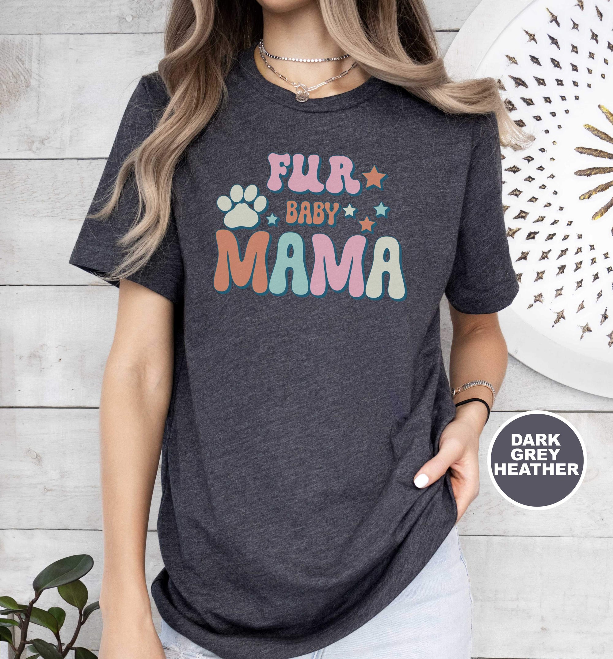 Fur Baby Mama Retro T-Shirt