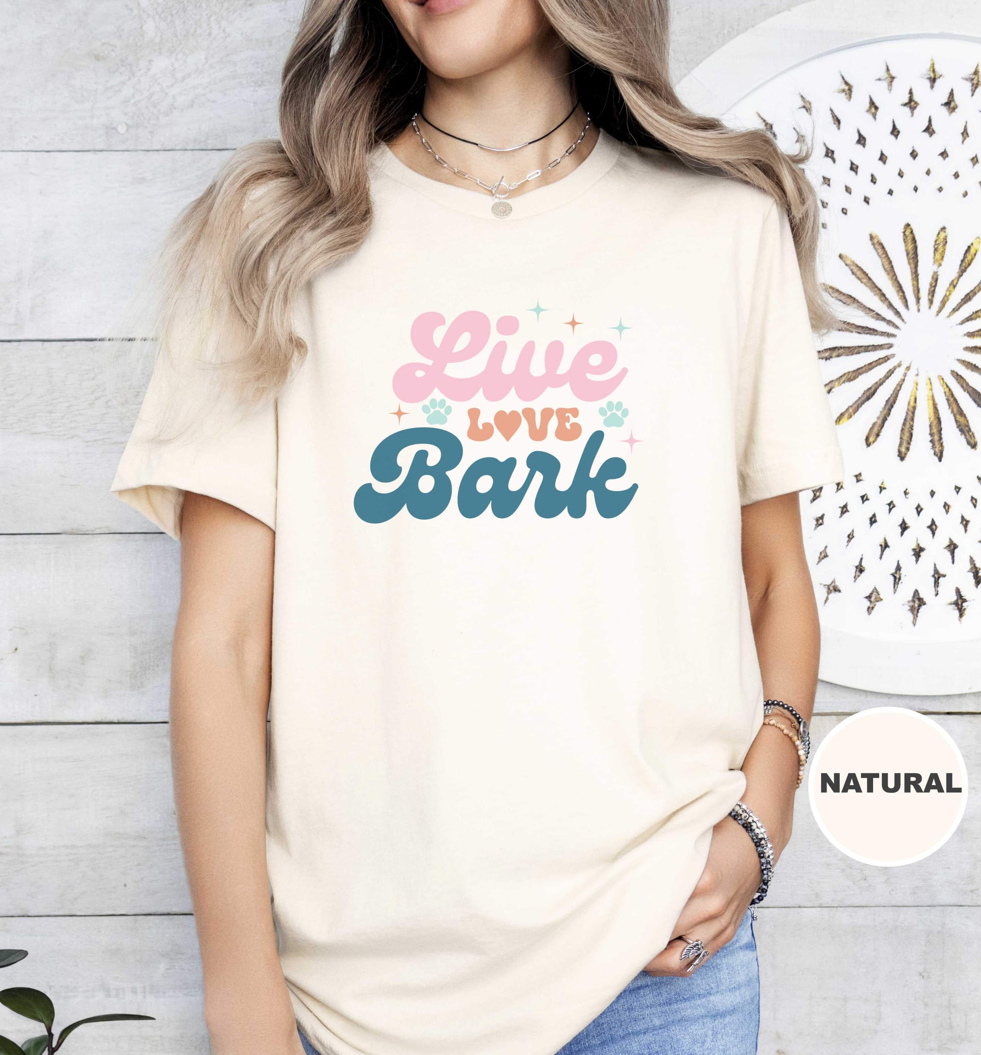 Live Love Bark Retro T-Shirt