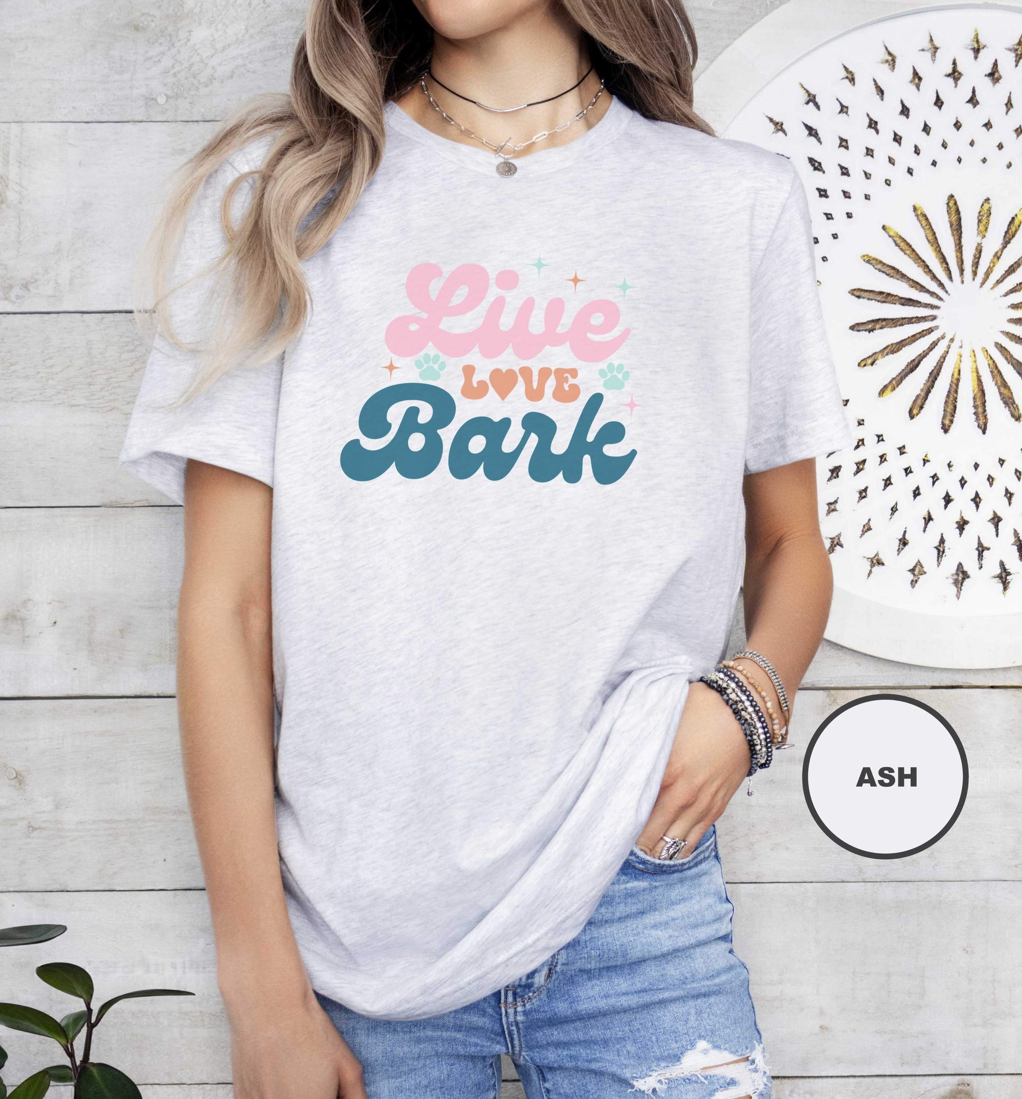 Live Love Bark Retro T-Shirt