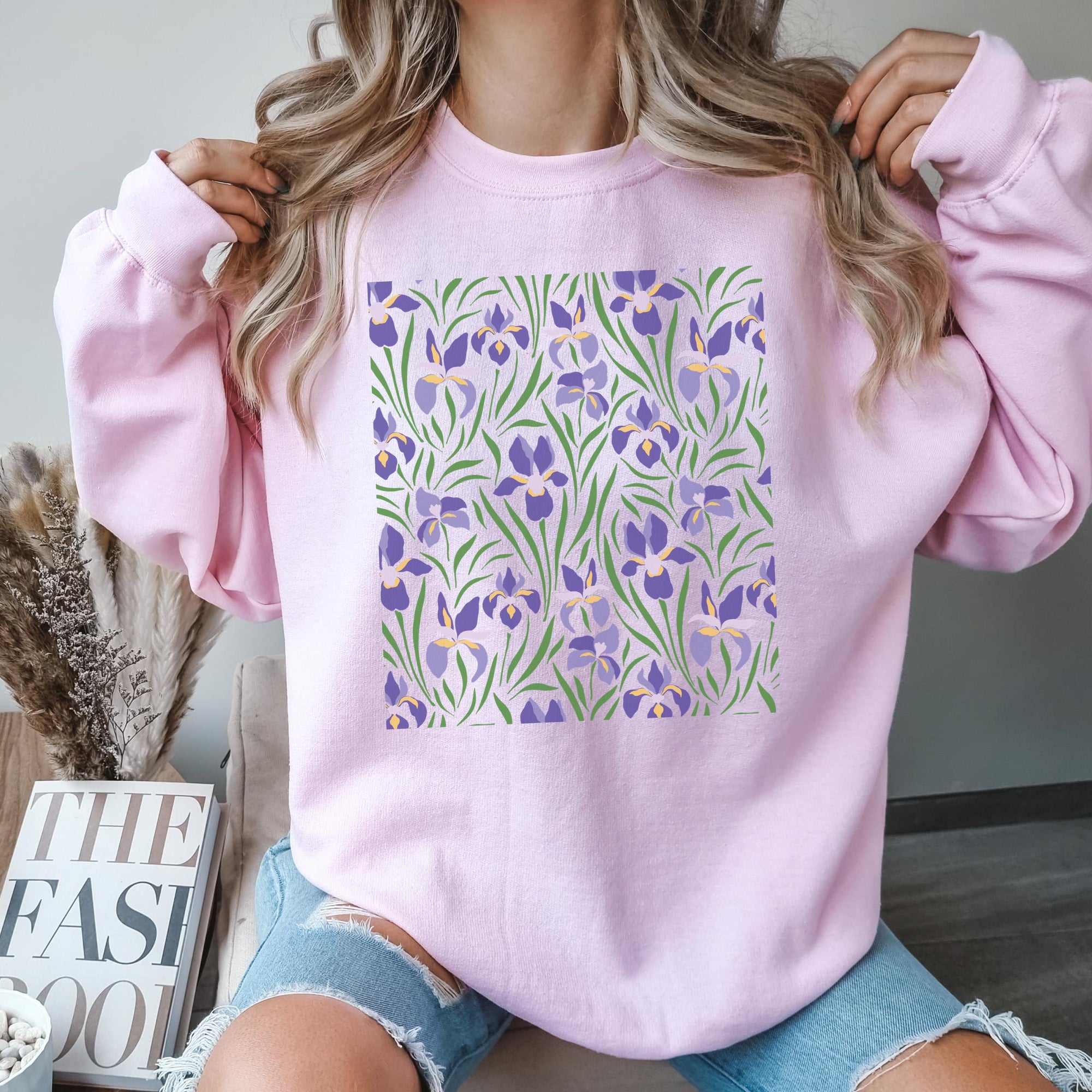 Purple Orchids Sweatshirt