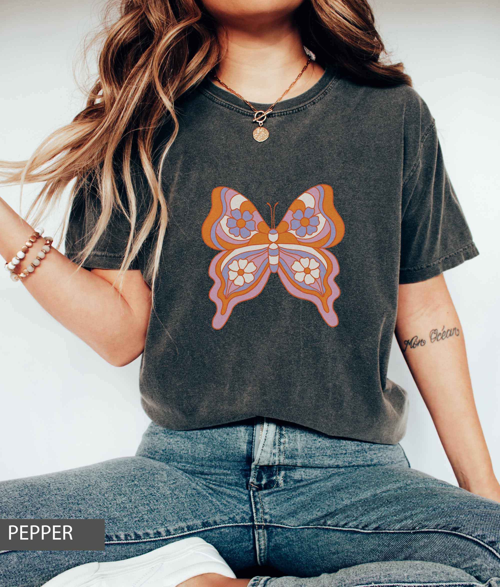 Vintage Butterfly T-Shirt - Lightmind Design